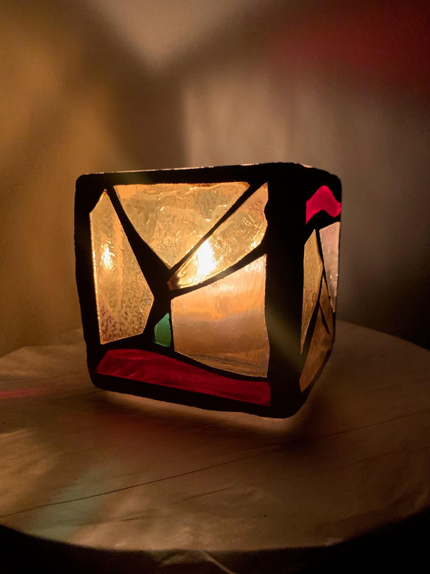 "The Desert Night" Cathedral Candleholder – Warm Hues Inspired by Dusk