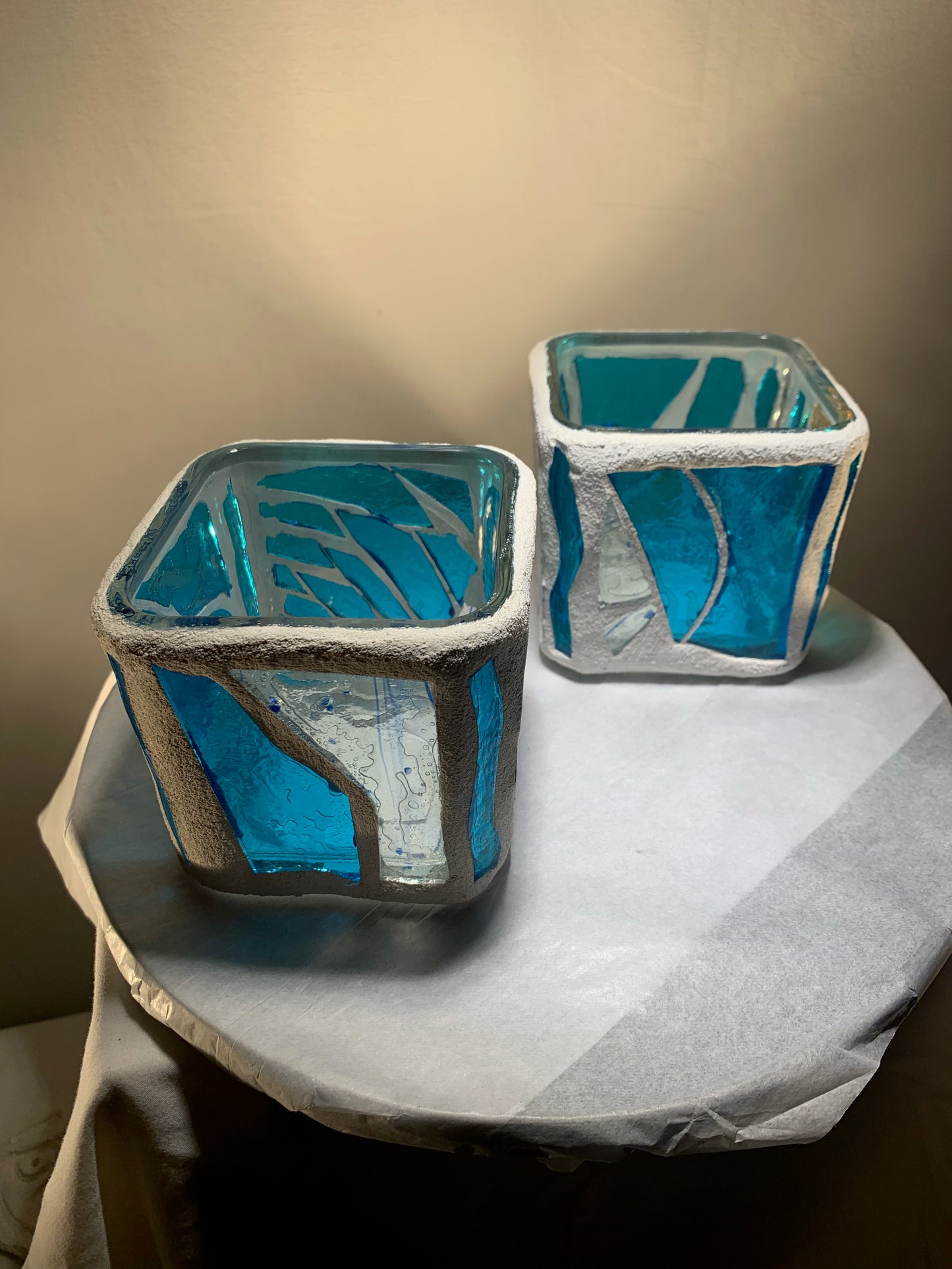 "Soul Sisters” Stained Glass Candleholders – Inspired by Blues and Classic Soul