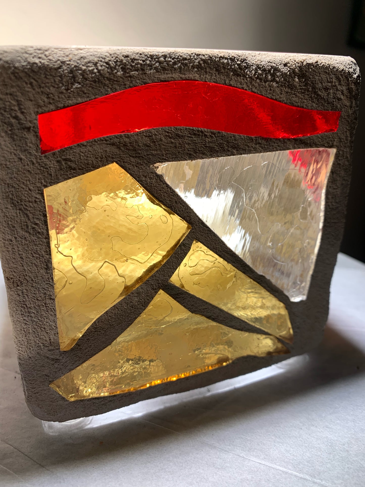 "The Desert Night" Cathedral Candleholder – Warm Hues Inspired by Dusk