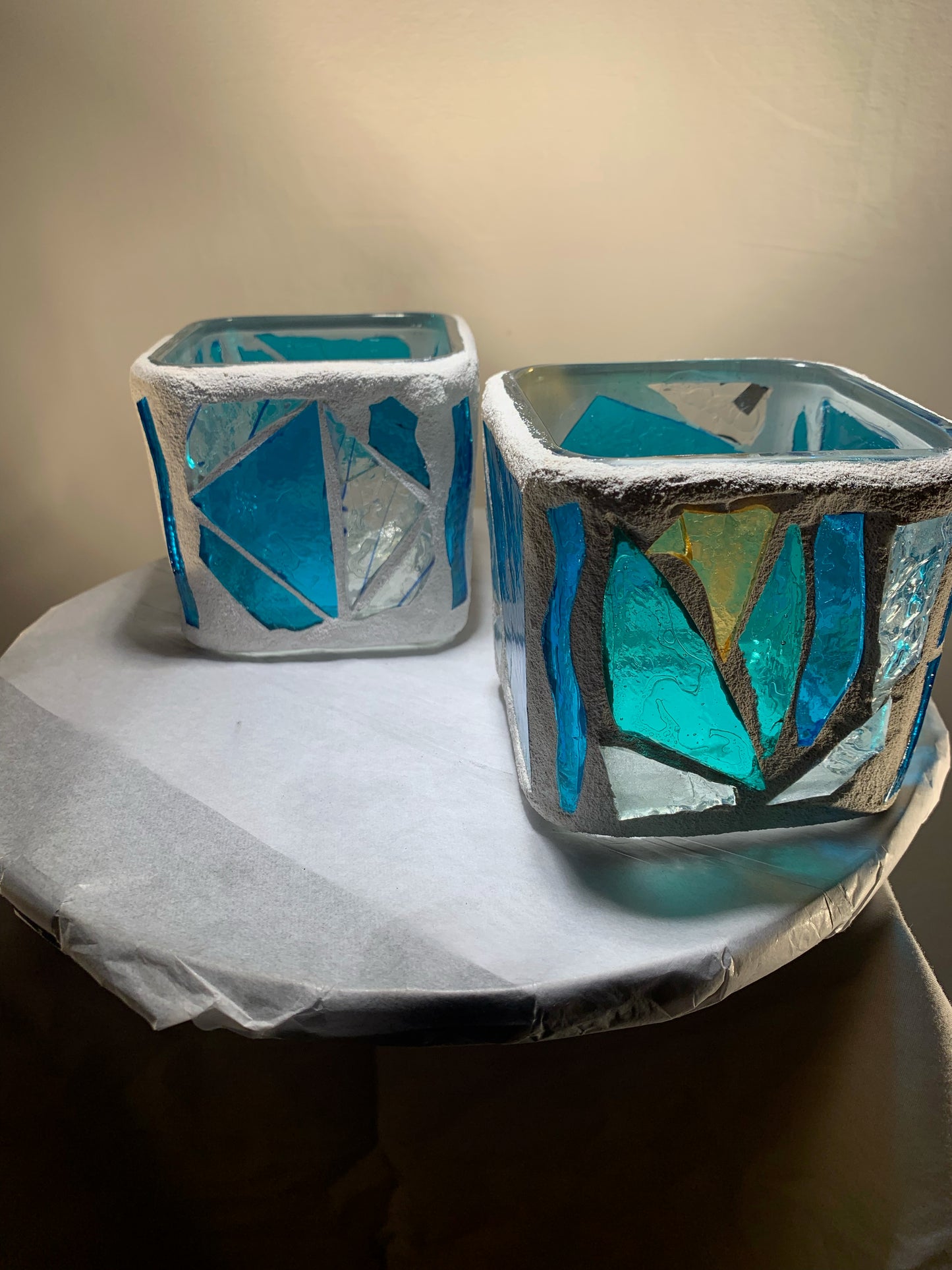 "Soul Sisters” Stained Glass Candleholders – Inspired by Blues and Classic Soul