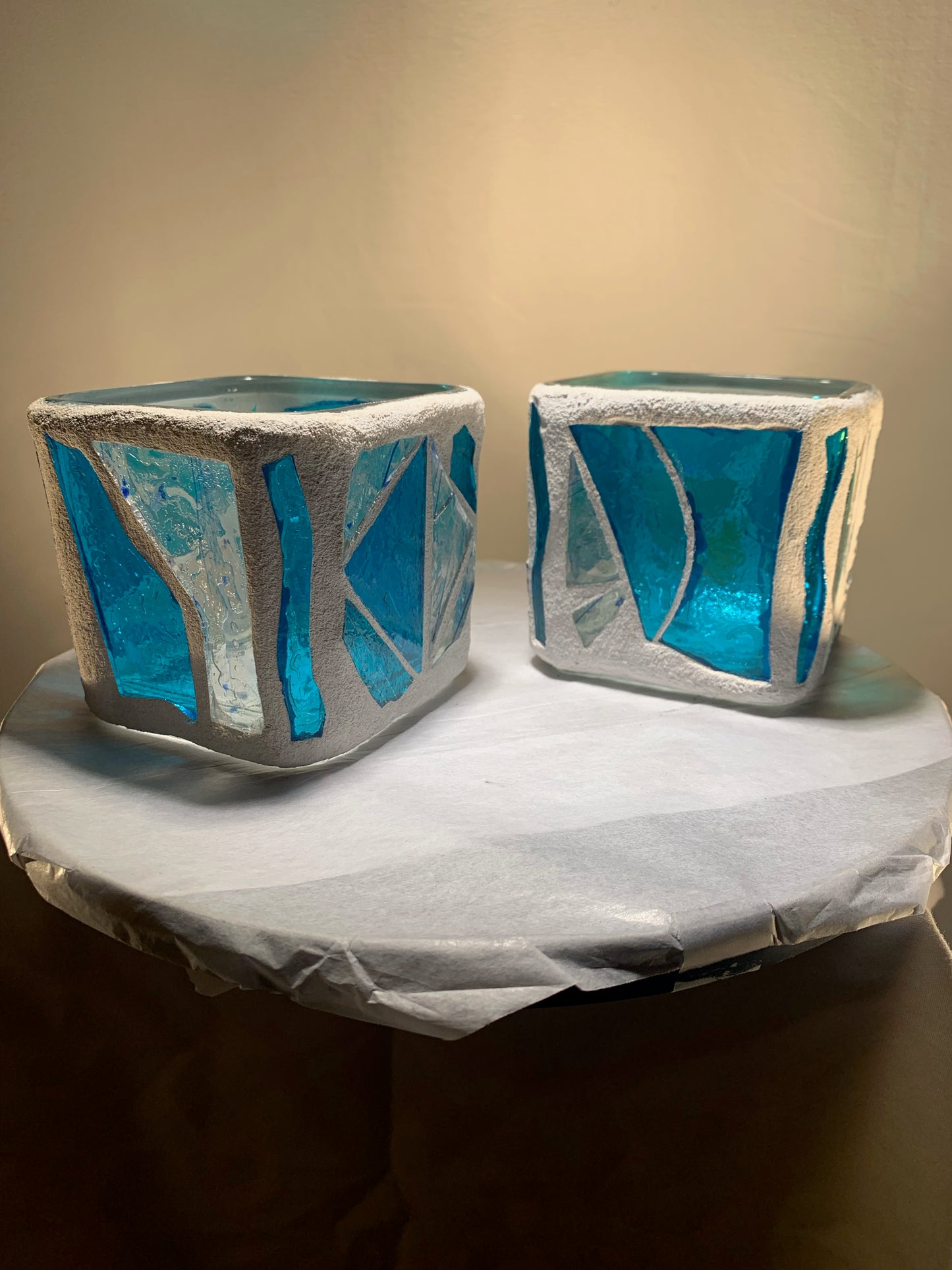 "Soul Sisters” Stained Glass Candleholders – Inspired by Blues and Classic Soul