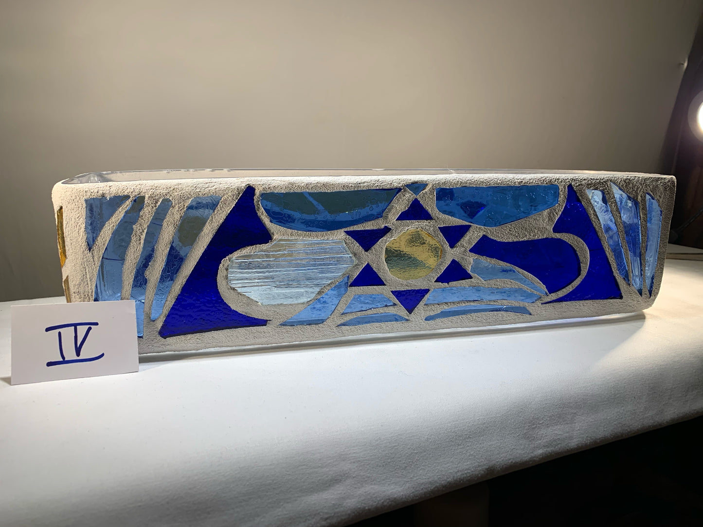 "Sunrise Sunset V" Stained Glass Menorah – A Tribute to Tradition and Artistry