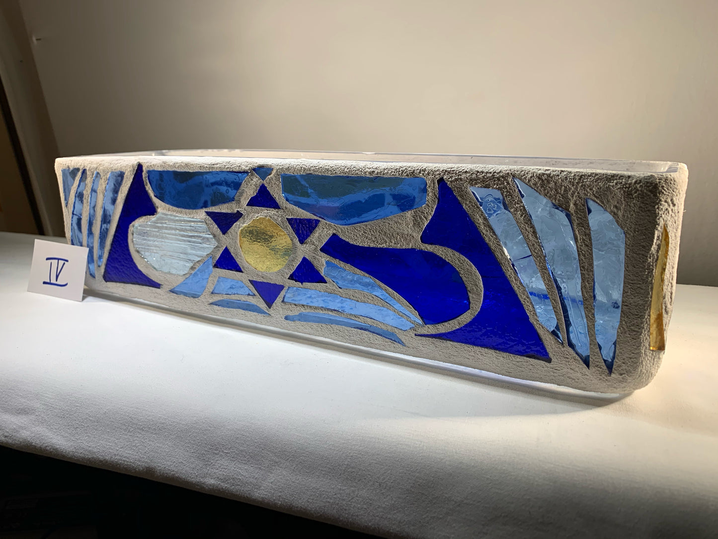 "Sunrise Sunset V" Stained Glass Menorah – A Tribute to Tradition and Artistry