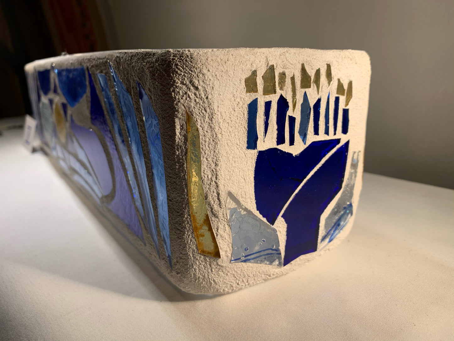 "Sunrise Sunset V" Stained Glass Menorah – A Tribute to Tradition and Artistry