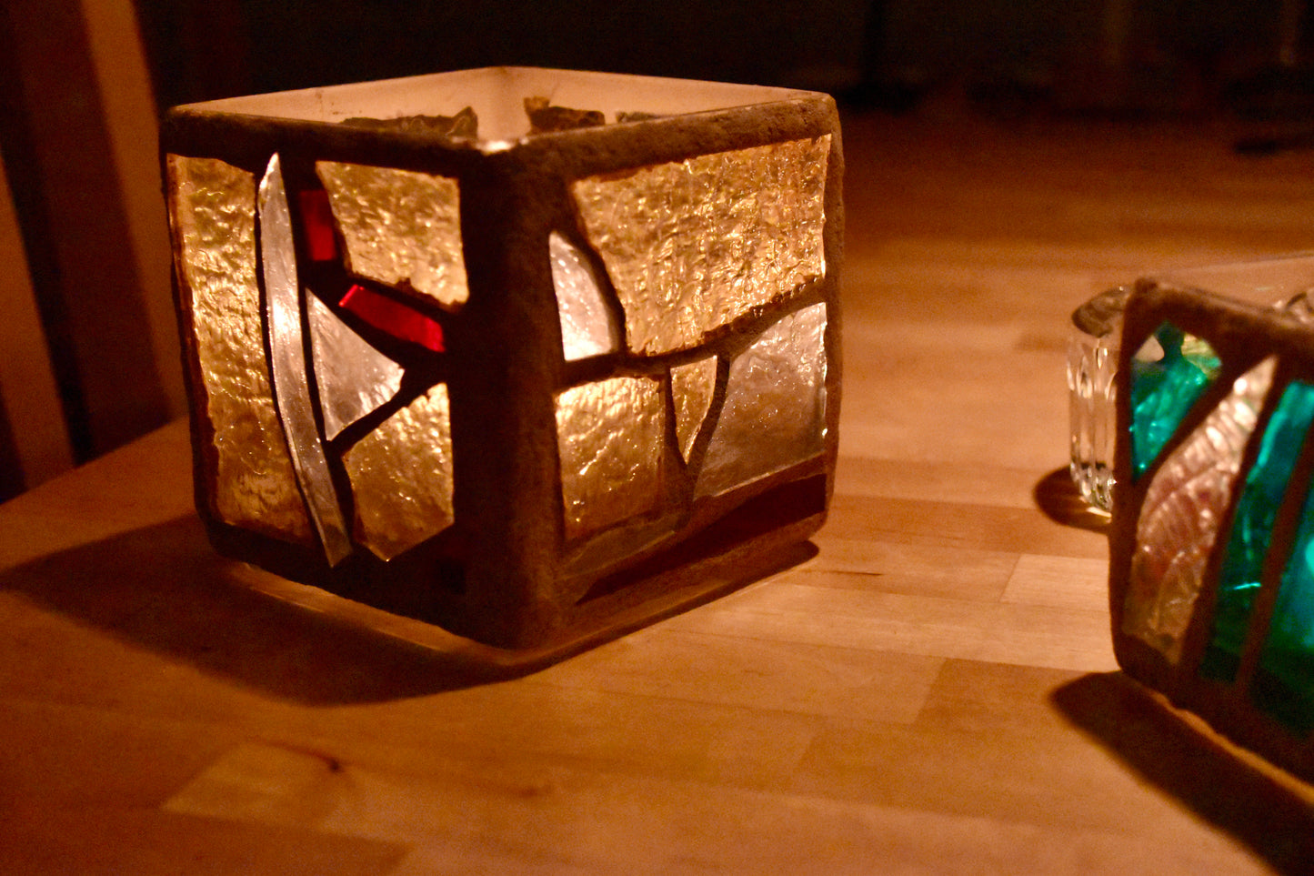 "The Desert Night" Cathedral Candleholder – Warm Hues Inspired by Dusk