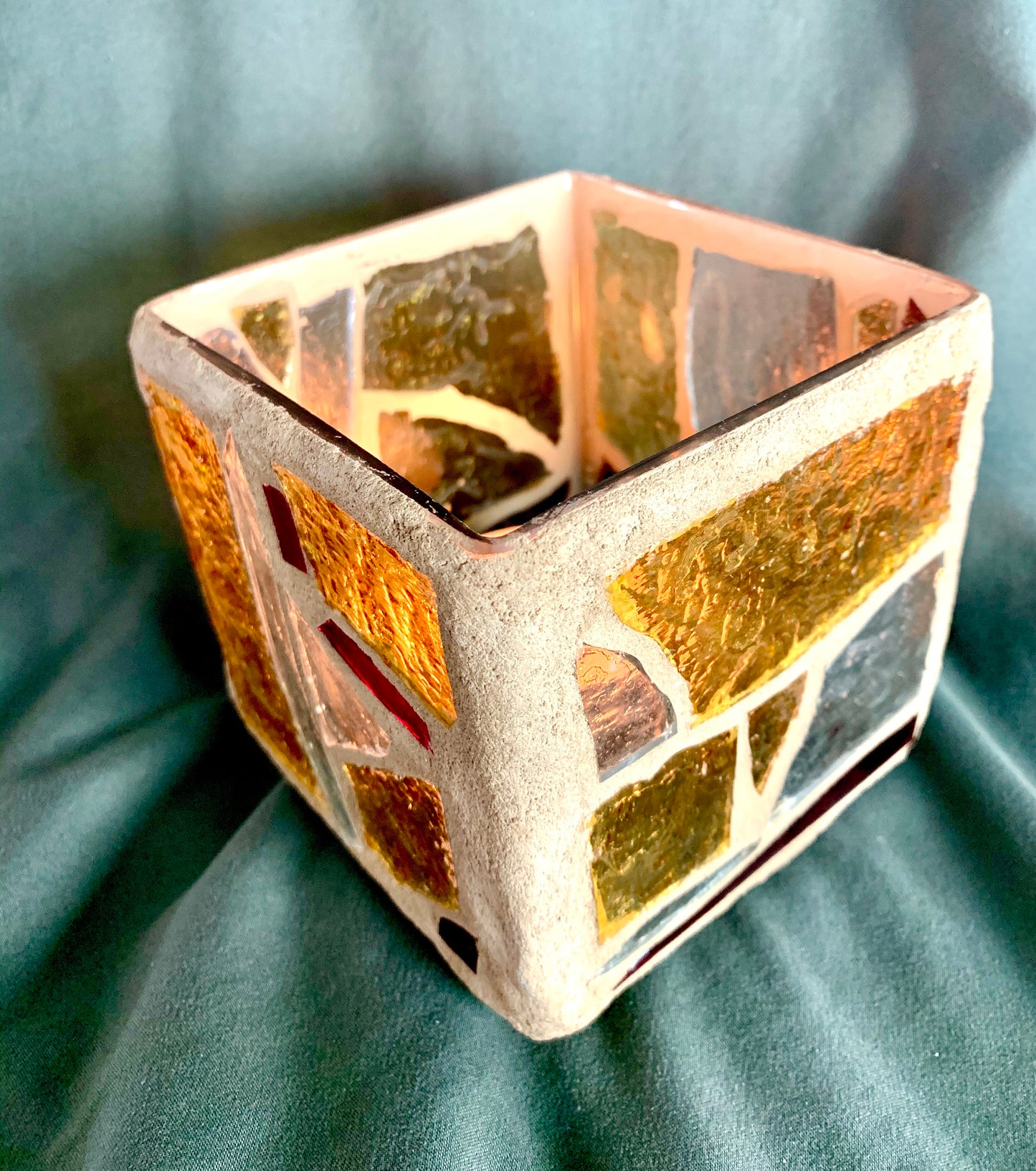 "The Desert Night" Cathedral Candleholder – Warm Hues Inspired by Dusk